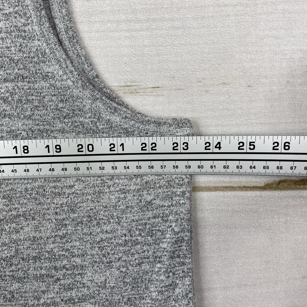 Chico's Tank Top Sz 3 16/18 Womens Gray Knit Terry Cloth Stretch Pullover Top - Picture 6 of 8